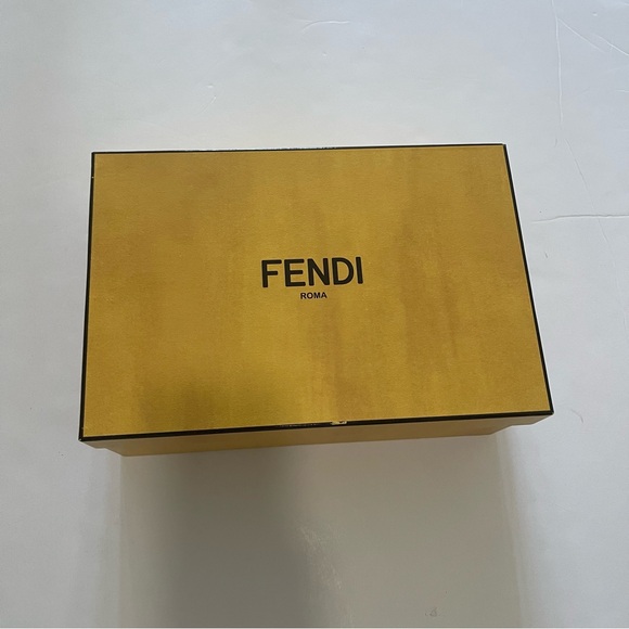 Fendi First Metallic F-Heel Mule Sandals - Picture 11 of 15